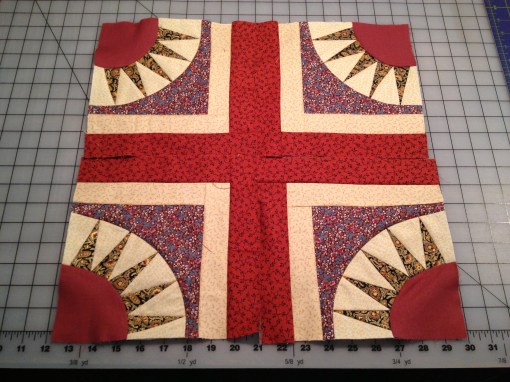 Quarter suns turned outward