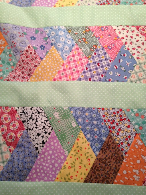 Detail of half-hexagons used to create braids