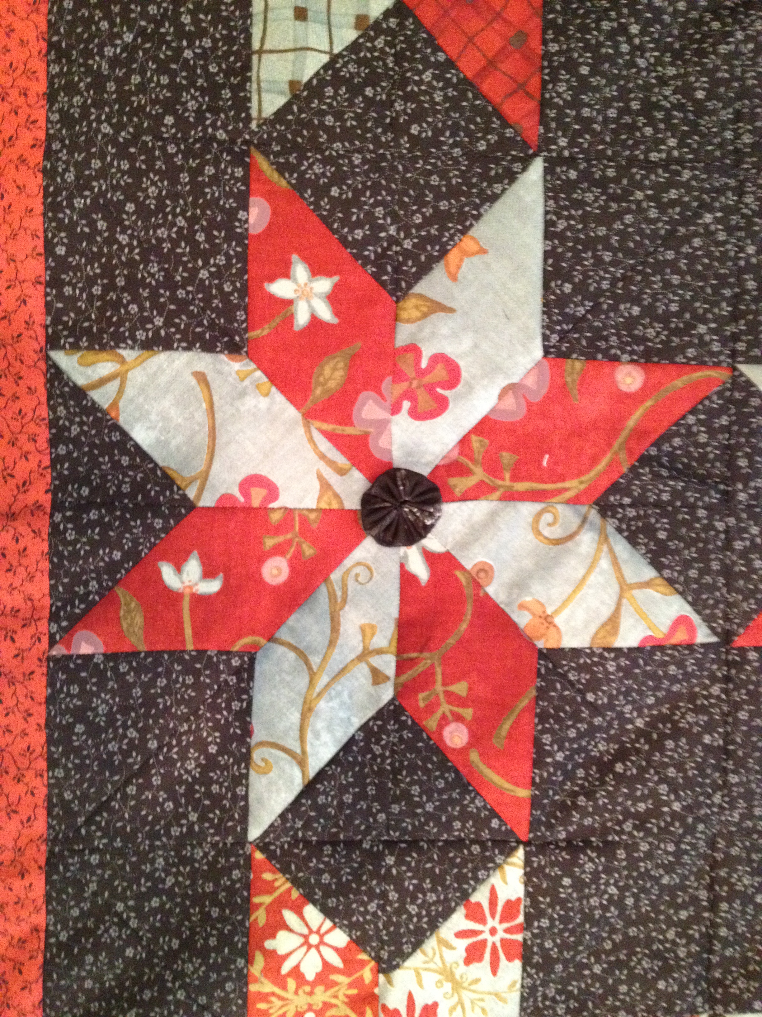 Detail of another star, - note texture on black