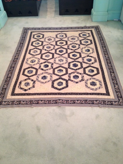 Finished quilt with four borders